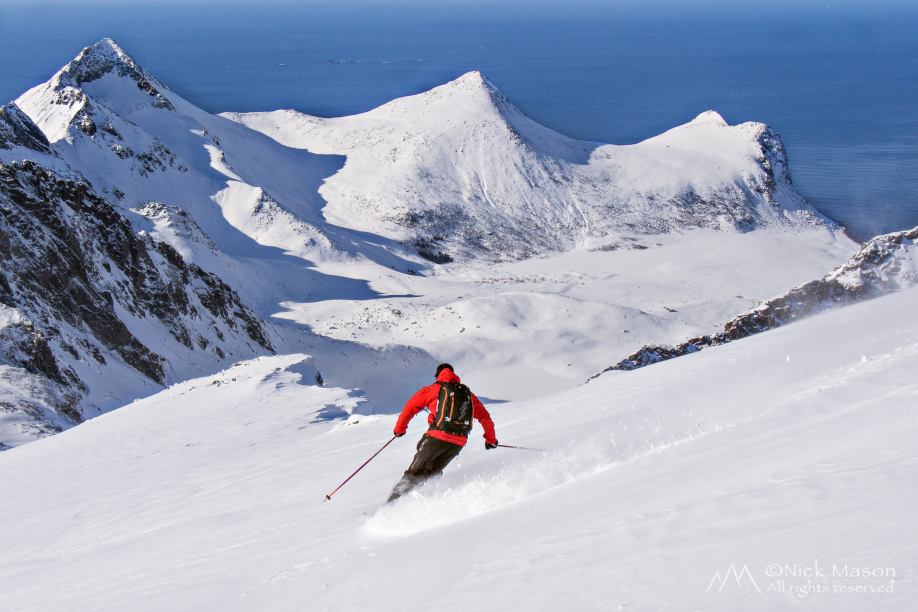13 Descending the West Face of Stornapstinden, Flakstadøya Island