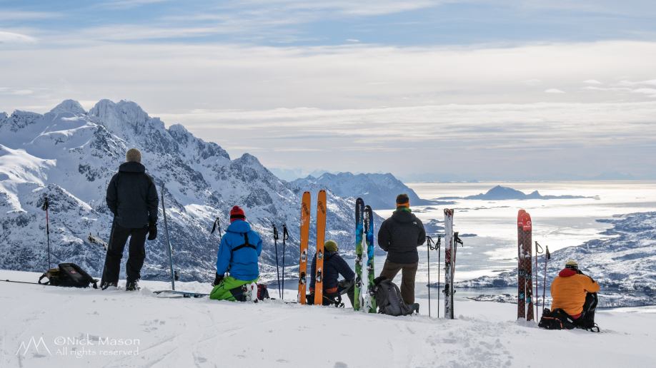 28 Soaking up the view down Austnesfjorden